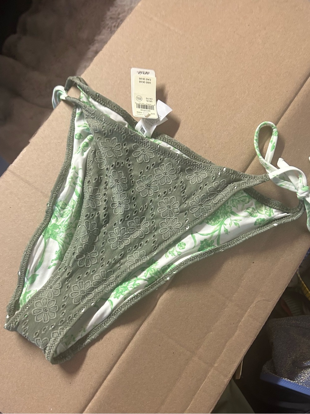 NWT Aerie Eyelet Cheekiest Tie Bikini Bottom - Picture 6 of 7